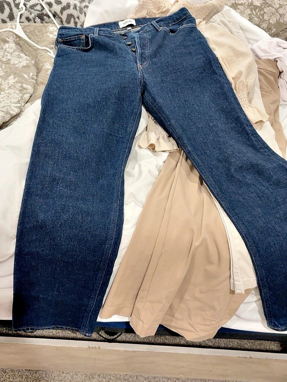 Agolde 90's Pinch Long Skinny Jeans in Blue